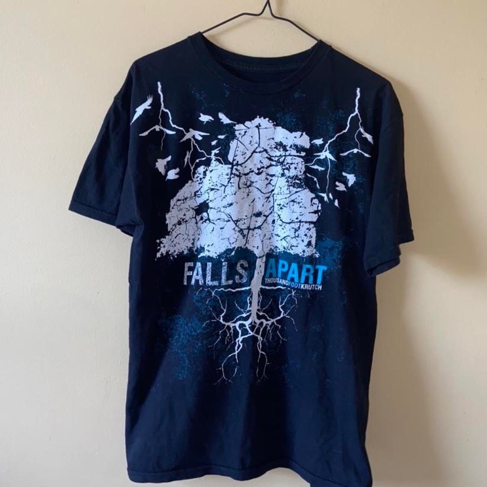 Vintage Thousand Foot Krutch Falls Apart Christian Rock Band Tee